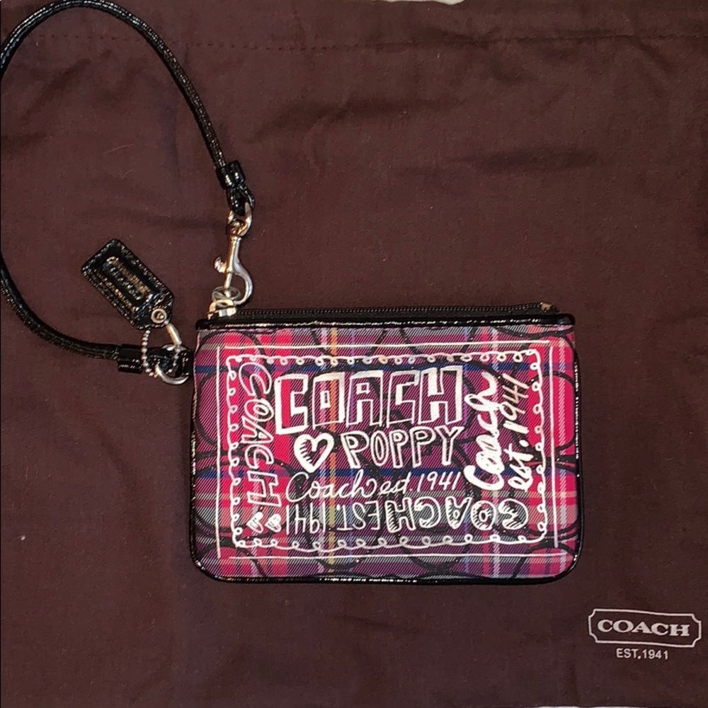 Funky design Coach wristlet